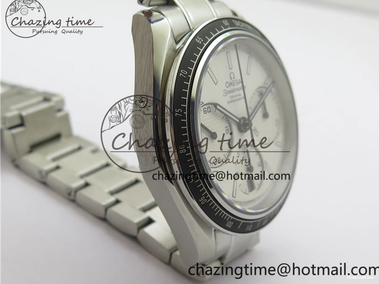 0207 Elegant Speedmaster Racing Master SS HRF 1:1 Best Edition White Dial on SS Bracelet A 7864